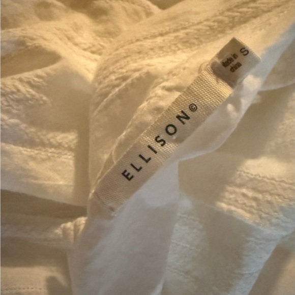 Ellison White Tiered Eyelet Midi Dress - Picture 10 of 10